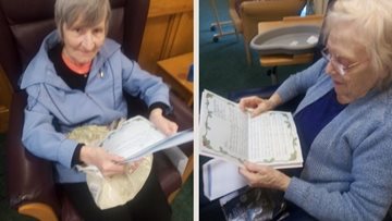 Glasgow care home receive English lesson from local school children
